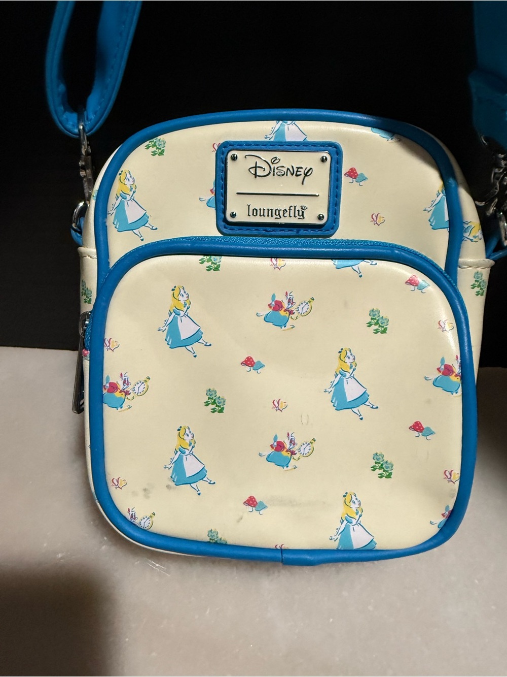 Loungefly Disney Alice In Wonderland Crossbody Alice And White Rabbit Bag